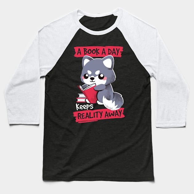 booked wolf Baseball T-Shirt by NemiMakeit